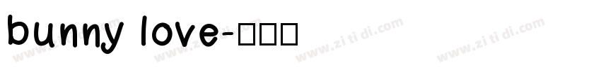 bunny love字体转换